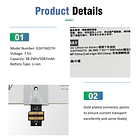 Batería de Repuesto para Microsoft Surface Pro 4 1724 Series Tablet Notebook 7.5V 38.2WH - KingSener ETESBAY 5
