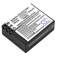 Batería de Repuesto CS-ACX100MC para ACTIVEON CX HD CX Gold CX ACA01RB (3.7V) - Enyuly