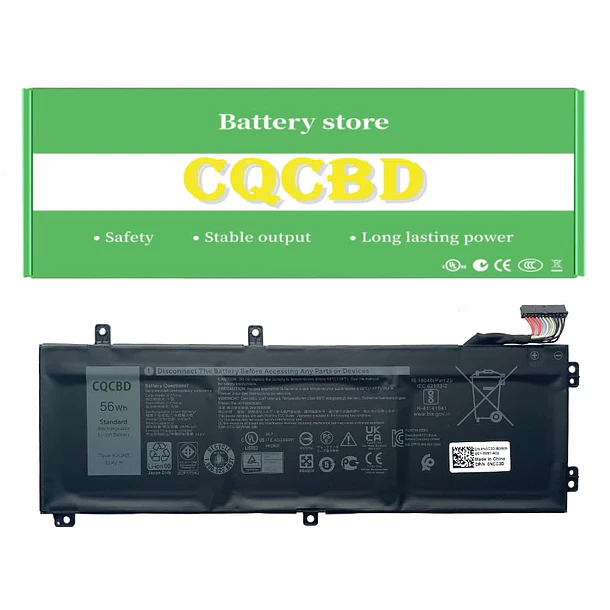 Batería de Repuesto V0GMT para Dell G7 17 7700 Series 4K1VM W62W6 0W62W6 XYCW0 0XYCW0 - CQCBD 1