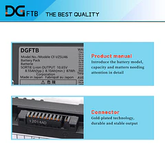 Batería de Repuesto PG06XL para Panasonic Toughbook CF-30 CF-31 CF-53 Series CF-VZSU46S CF-VZSU46U CF-VZSU46R CF-VZSU46AU - DGFTB
