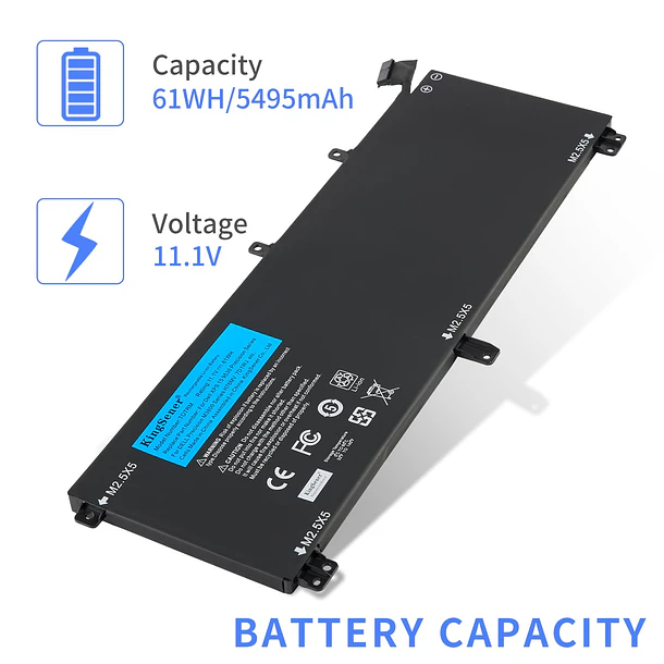 Batería de Repuesto TOTRM para Dell XPS 15 9530 Precision M3800 Series H76MV 0H76MY 7D1WJ - KingSener TOTRM 3