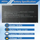 Batería de Repuesto JPFMR para Dell Inspiron 14 3420 Dell Latitude 7320 Detachable T04H T04H001 - AURUNHO 2