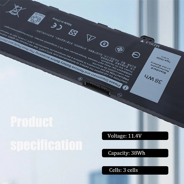 Batería de Repuesto F62G0 para Dell Inspiron 13 7000 7386 2-in-1 7370 7380 5370 P83G - Xaocaige 2