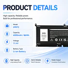 Batería de Repuesto HS04 para Dell XPS 15 9500 9510 9520 2