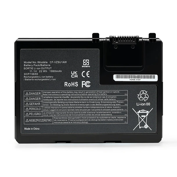 Batería de Repuesto CF-VZSU1AW01 para Panasonic Toughbook CF-33 Series Compatible with CF-33MK1 CF-VZSU1AR CF-VZSU1AJS CF-VZSU1BW - Mozzoom 1