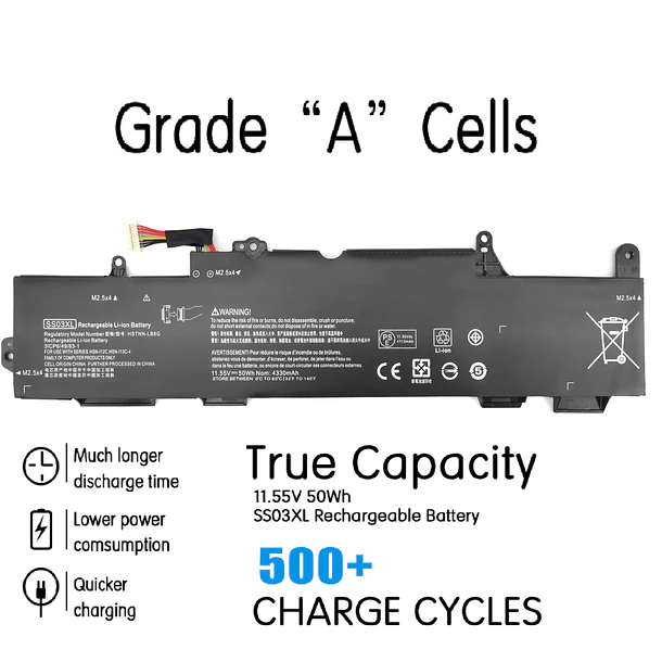 Batería de Repuesto SS03XL para HP EliteBook 840 730 735 740 745 830 846 G5, - ESTENGPRO 2