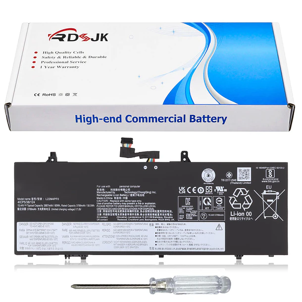 Batería de Repuesto C22N2107 para Lenovo Yoga Slim 6-14APU8 6-14IAP8 6-14IRP8 6-14IRH8 7-14IMH9 7-14IRP8 Series 1