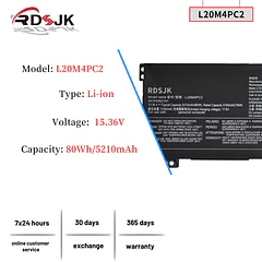 Batería de Repuesto SS03XL para Lenovo Legion 5-17ITH6 82JN 5-17ITH6H 82JM 5-17ACH6 82K0 5-17ACH6H 82JY - RDSJK