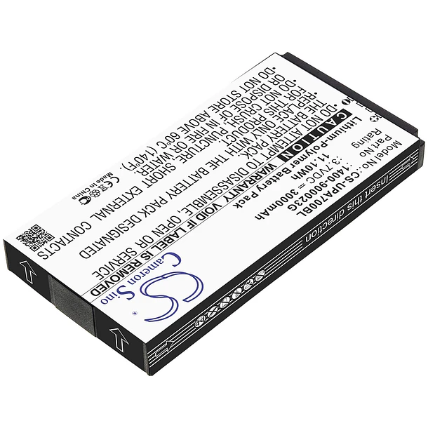 Batería de Repuesto CS-UPA700BL para Unitech PA700MCA PA700 PA720 S12GT301A S12GT1301A 1400-900035G 1400-900033G 1400-900023G - BCXY 2