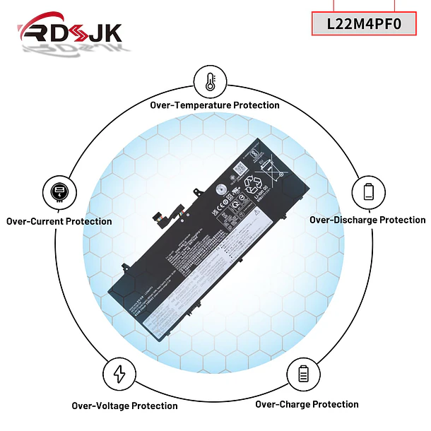 Batería de Repuesto C22N2107 para Lenovo Yoga Slim 6-14APU8 6-14IAP8 6-14IRP8 6-14IRH8 7-14IMH9 7-14IRP8 Series 6
