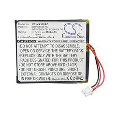 Batería de Repuesto para URC MX-3000 MX-3000i Part NO BTPC56067 RLP-008-2.1 BTPC56067B BTPC56067A（2100mAh/3.7V） - Cameron Sino