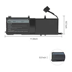 Batería de Repuesto HT03XL para Dell Alienware 15 R3 R4 17 R4 R5 6