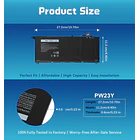 Batería de Repuesto PW23Y para Dell XPS 13 9360/2017/9360-D1605G/9360-D1605T Series, 7895mAh 60Wh 4-Cell Li-ion Ultrabook - GBLGBD 3