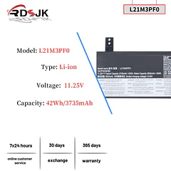 Batería de Repuesto L17C2PB3 para Lenovo IdeaPad 1 14IGL7 14IJL7 14IAU7 14ADA7 14ALC7 14AMN7 15IGL7