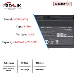 Batería de Repuesto W370BAT-8 para diversos equipos compatibles según modelo W370BAT-8 - RDSJ