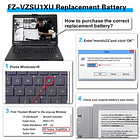 Batería de Repuesto CF-VZSU0PW para Pan-asonic Toughbook 40 Batteries 10.8V - Bituoer 5