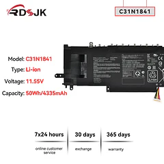 Batería de Repuesto B41N1304 para ASUS ZenBook UX333FAC UX334FA UX334FL UX433FL UX433FLC UM433DA UM433IQ UM434DA