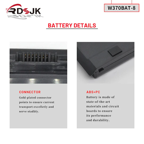 Batería de Repuesto W370BAT-8 para diversos equipos compatibles según modelo W370BAT-8 - RDSJ 5