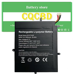 Batería de Repuesto D2VF9 para Teclast F5 2666144 for Other MaxBook Y11 H1M6 Jumper Ezbook - CQCBD