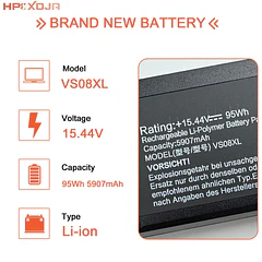 Batería de Repuesto VS08XL para HP ZBook Fury 16 G9 Mobile Workstation Fury 16 G11 - HPXXDJA