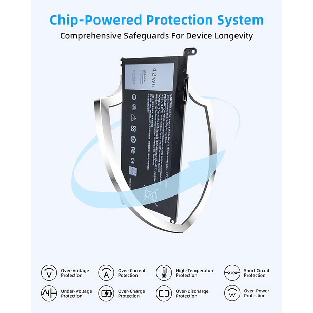 Batería de Repuesto TA03XL para Dell Inspiron 13 15 5000 7000 Series 5570 7579 5567 - Jbery 4
