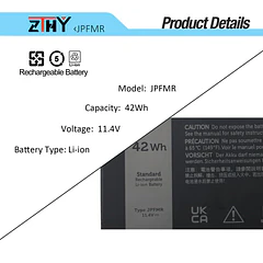 Batería de Repuesto HT03XL para Dell Chromebook 3100 3400 - ZTHY JPFMR