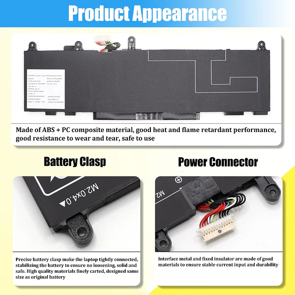 Batería de Repuesto BX03XL para HP EliteBook 830 835 840 845 860 865 G11 ZBook - GlottyBatt 6