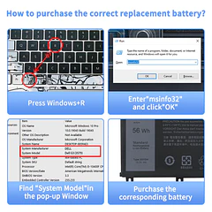 Batería de Repuesto 33YDH para Dell Inspiron 17 Series 7000 7778 7779 7786 7773 15 - SHUO.Z.B