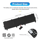 Batería de Repuesto L17C6P51 para Lenovo ThinkPad P72 P73 Series Notebook 01AV497 L17M6P52 SB10K97636 01AV498 - ETESBAY 4