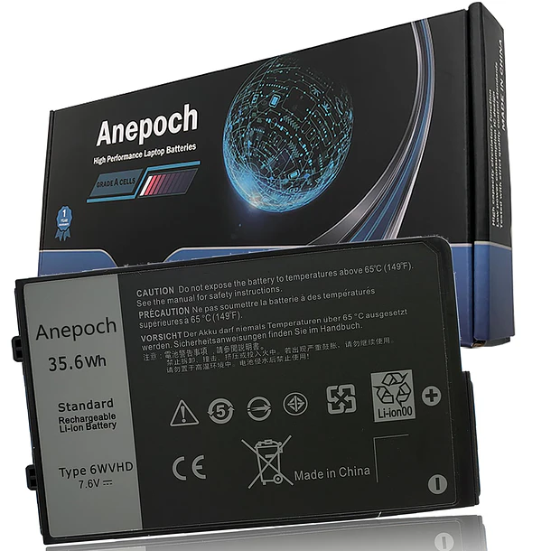 Batería de Repuesto 6WVHD para Dell Latitude 7230 Rugged Extreme Tablet T06H T06H001 Series Notebook - Anepoch 1