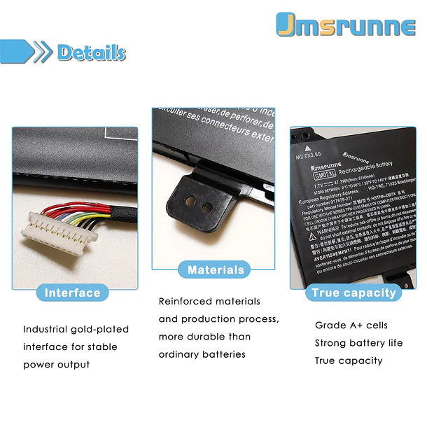 Batería de Repuesto gm02xl para HP Chromebook X360 14A 14-DB 11 G8 G7 G1 G2 - Jmsrunne 3