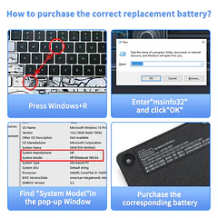 Batería de Repuesto CS03XL para HP Elitebook 745 755 840 850 G3 G4 Series 15u - SHUO.Z.B