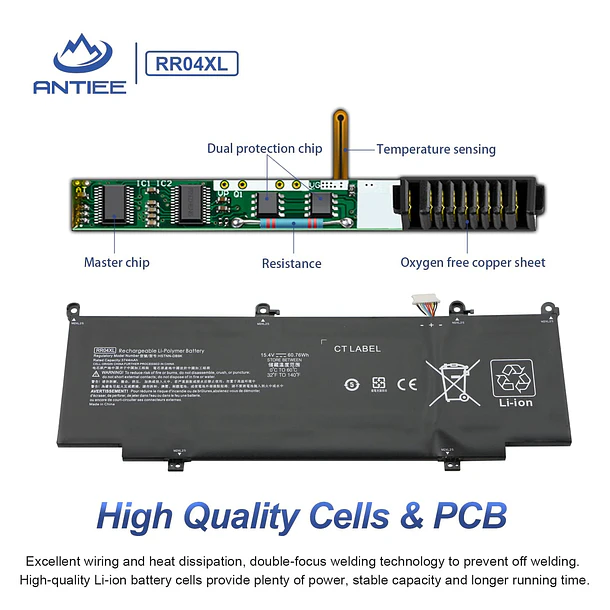 Batería de Repuesto RR04XL para HP Spectre X360 13-aw - ANTIEE 3