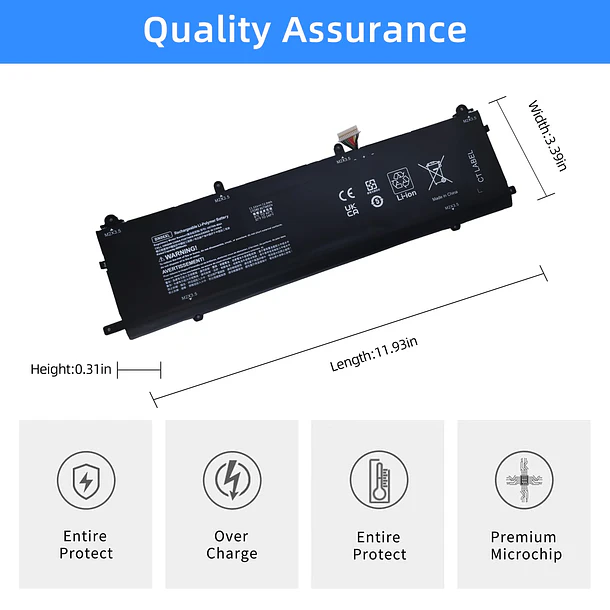 Batería de Repuesto BN06XL para HP Spectre X360 15-EB0000 Series 15-EB0043DX 15-EB1043DX 15-EB0053DX 15-EB0005UR 15-EB0005NI - NBULBL 4