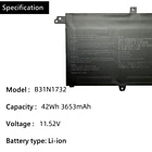 Batería de Repuesto B31N1732 para Asus VivoBook S14 S430FA S430FN K430FN K430UF R430FA R430FN S4300UF - HCSK 2