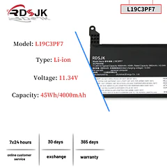 Batería de Repuesto L17M3PG1 para Lenovo IdeaPad 3-14ADA05 3-14ARE05 3-14IIL05 3-14IML05 3-15ARE05 3-15IIL05 3-15IML05 Series - RDSJK