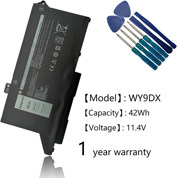 Batería de Repuesto WY9DX para Dell Latitude 5420 5520 Precision 15 3560 Dell P137G P137G001 - Anepoch 2