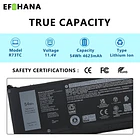 Batería de Repuesto R73TC para Dell Latitude 3340 3440 3450 3540 5350 5440 5450 5540 - EFOHANA 2