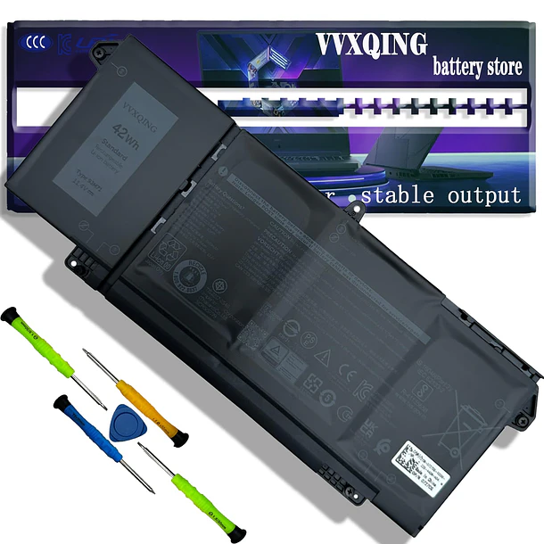 Batería de Repuesto 91M71 para Dell Latitude 5320 7320 7420 7520 Latitude 5320 2-in-1/7320 2-in-1/7420 - VVXQING 1