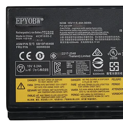 Batería de Repuesto 00HW030 para Lenovo ThinkPad P70 / ThinkPad P71 Series 01AV451 SB10F46468 4X50K14092 - EPYOBW