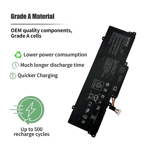 Batería de Repuesto C31N1914 para Asus ZenBook UX425QA UX425UG UM425QA UM425UAZ UX435EA UX435EAL UX435EG UX435EGL - INTIFO 4