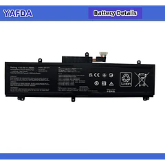 Batería de Repuesto C41N1837 para ASUS ROG Zephyrus S G15 GA501I GA502 GA502DU GA502GU GU502DU - Yafda