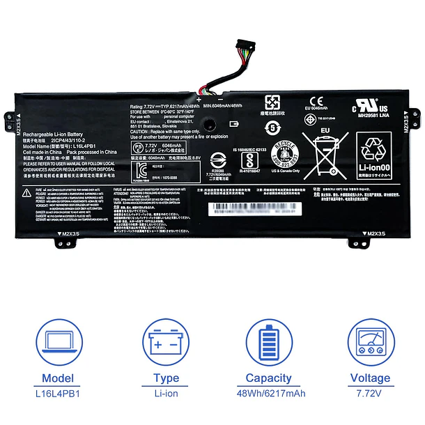 Batería de Repuesto L16L4PB1 para Lenovo Yoga 720-13IKB 730-13IKB 730-13IWL Series L16M4PB1 5B10M52739 5B10M52738 5B10M52740 - JOTACT 2