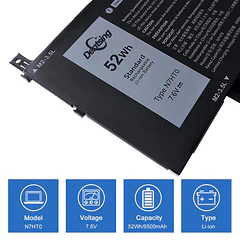 Batería de Repuesto N7HT0 para Dell Latitude 9510 2-in-1 Series Notebook 08NFC7 N2NLL N7HTO 0PKW00 - Dentsing