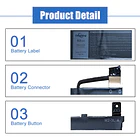 Batería de Repuesto N7HT0 para Dell Latitude 9510 2-in-1 Series Notebook 08NFC7 N2NLL N7HTO 0PKW00 - Dentsing 3