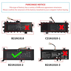 Batería de Repuesto 1FXDH para Asus VivoBook 14 F412DA F412DK F412FJ F412FA F412FL F412UA A412FA - DGFTB