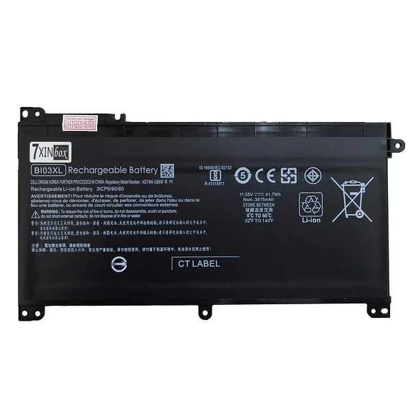Batería de Repuesto BI03XL para HP Pavilion X360 M3-U 13-U M3-U001DX M3-U103DX 13-U100TU 13-U100TU 13-U118TU 1