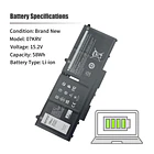 Batería de Repuesto 07KRV para Dell Latitude 5330 5430 5530 Precision 3570 Series Notebook 0H4PVC - INTIFO 3