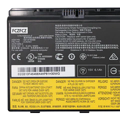 Batería de Repuesto 01AV451 para Lenovo ThinkPad P71 20HK 20HL / ThinkPad P70 20ER 20ES - FCZFCZ