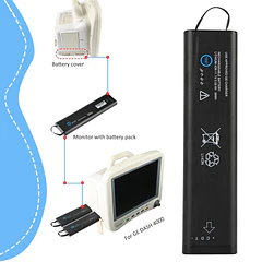 Batería de Repuesto SM201-6 para GE SM201-6 Dash 3000 4000 5000 B20 B30 B40 B20I - KingSener